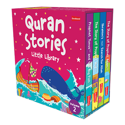 Quran Stories - Little Library - Vol.2  (4 Board Books Set) (New)