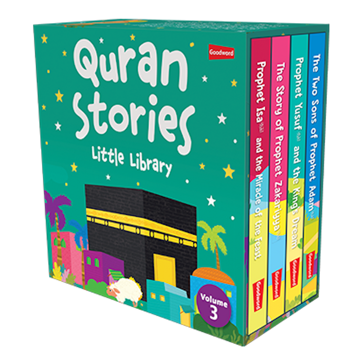 Quran Stories - Little Library - Vol.3  (4 Board Books Set) (New)